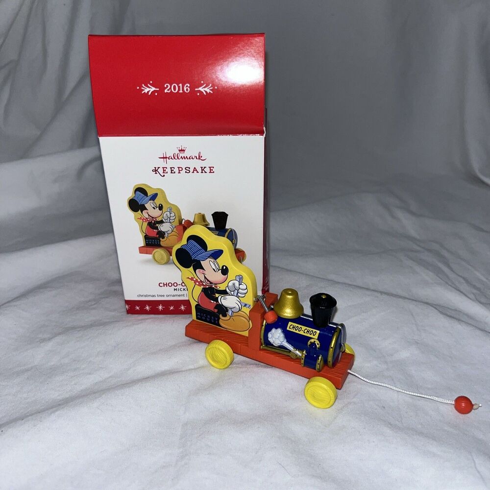 Hallmark Keepsake Ornament 2016 Disney "Choo-Choo Mickey" Mickey Mouse MIB 2.5”